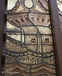 Detail oostelijk halfrond. Spiegel schip. Glas in lood.
<br/>
Corrie Groen- Pickhard, 2015-02-20